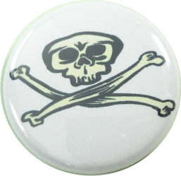 Piraten Flagge Button schwarz weiss rot - €1.50 - Versandkostenfrei ab 10  Stück